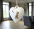 Airedale Terrier Ceramic Heart Bauble